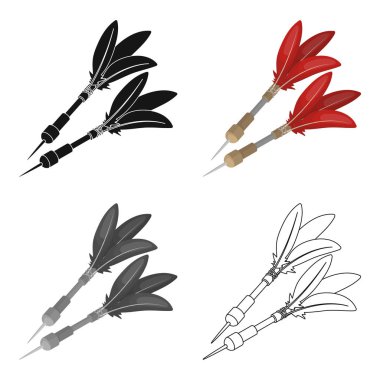 Dart Rüzgar silah için. Afrika safari tek kutsal kişilerin resmi içinde karikatür tarzı vektör simge stok çizim web.