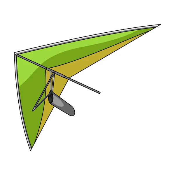 Hang gliding.Extreme sport single icon in cartoon style vector symbol stock illustration web. — Stock Vector