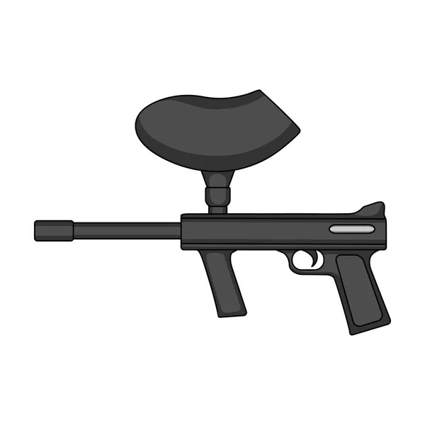 Marcador para paintball.Extreme esporte único ícone em desenho animado estilo vetor símbolo estoque ilustração web . — Vetor de Stock