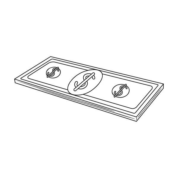 Petrodollars.Oil único ícone no estilo esboço símbolo vetorial web ilustração estoque . — Vetor de Stock