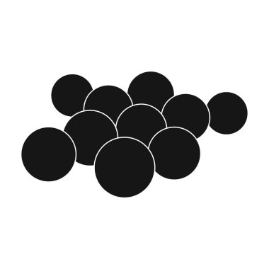 Paintball topları. Paintball tek simge siyah stil vektör simge stok çizim web içinde.
