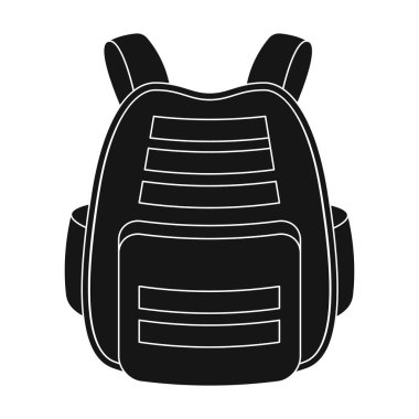 Koruyucu yelek. Paintball tek simge siyah stil vektör simge stok çizim web içinde.