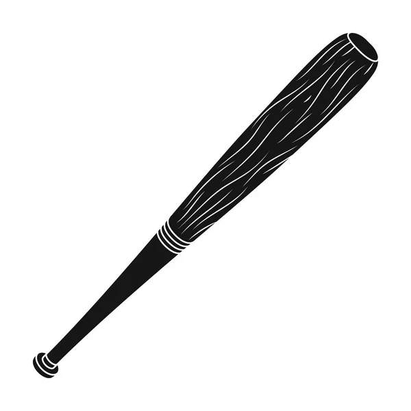 Bâton de baseball. Baseball icône unique en noir style vectoriel symbole illustration web . — Image vectorielle