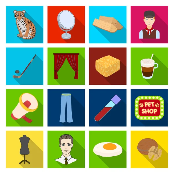 recreation, medicine, industry and other web icon in flat style. picnic, nature, sports, icons in set collection.