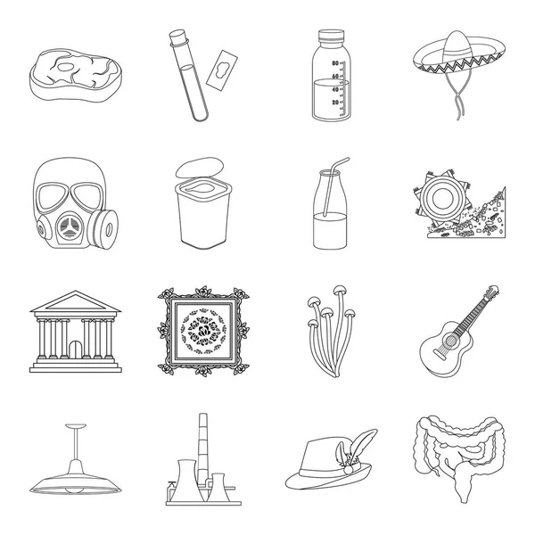 Tıp, Ekonomi, sanat ve avcılık, simgeler kümesi koleksiyonundaki yemek anahat style.war, diğer web simgesi.