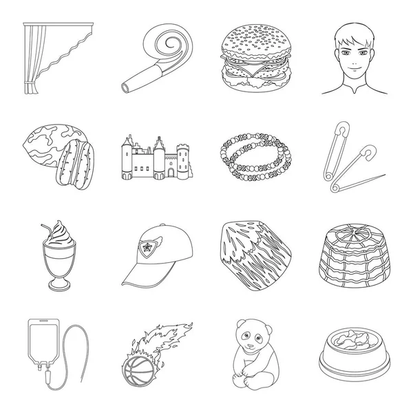 Gıda, spor, atelier ve anahat style.animal, dikiş, tıp simgeler kümesi koleksiyonundaki diğer web simgesi.