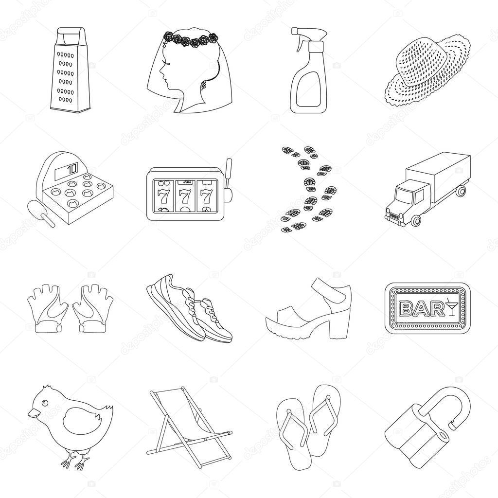 sport, fashion, service and other web icon in outline style.kitchen, transportation,travel icons in set collection.
