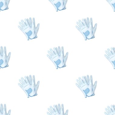 Golf eldiven. Golf Kulübü tek kutsal kişilerin resmi içinde karikatür tarzı vektör simge stok çizim web.