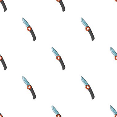 Bıçak ip için. Tek çizgi film tarzı vektör simge stok çizim web simgesinde dağcılık.