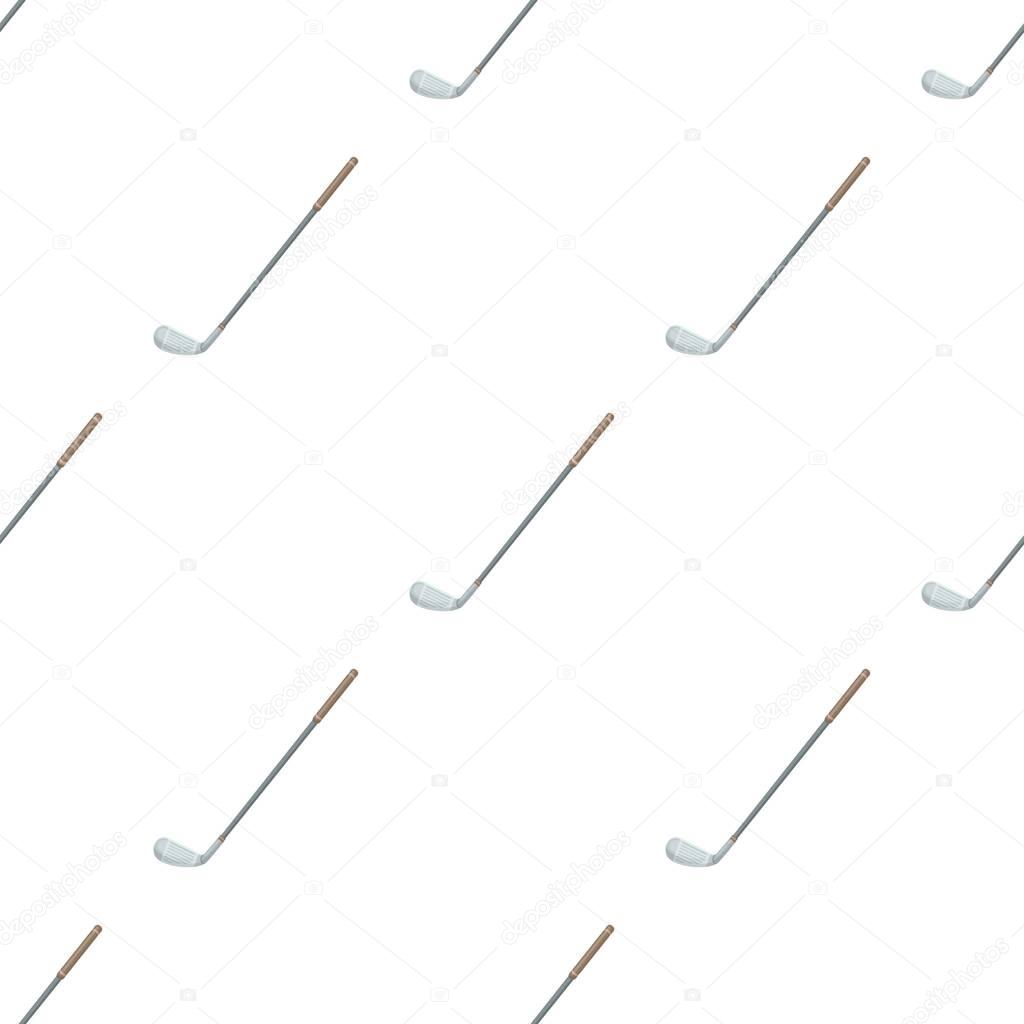 Putter for golf.Golf club single icon in cartoon style vector symbol stock illustration .