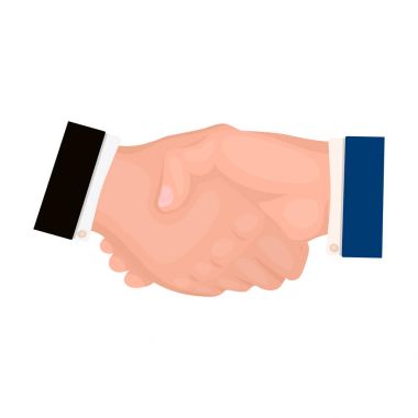 El sıkışma. Karikatür tarzı vektör simge stok çizim web E-ticaret tek simge.