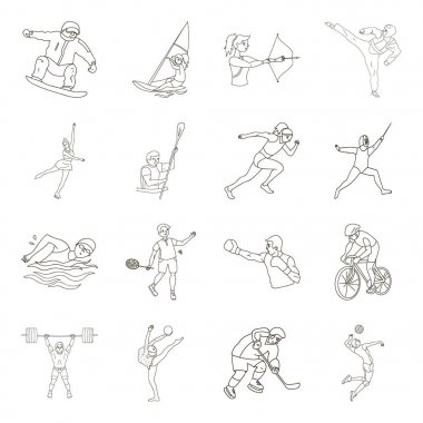 Zeytin, ağaç, dal ve diğer ürünlerinden zeytin. Zeytin toplama simgeler çizgi stil vektör simge stok çizim web içinde ayarla..