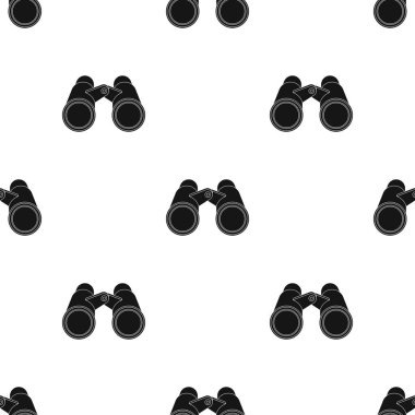 Dürbün gözlem için. Afrika safari tek simge siyah stil vektör simge stok çizim web içinde.