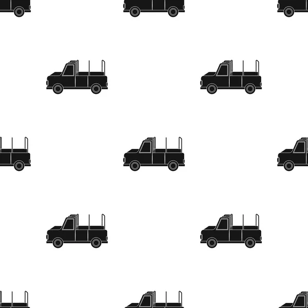 Machine voor safari. Afrikaanse safari één pictogram in zwarte stijl vector symbool stock illustratie web. — Stockvector
