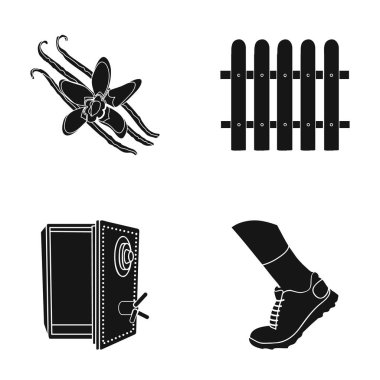 Spor, turizm, iş ve diğer web simge siyah style.storage, ayak, çalışan, küme koleksiyon simgeler.