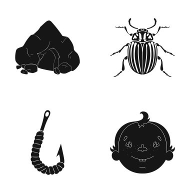 kahkaha, dinlenme, ekoloji ve siyah style.child, saç, diğer web simge simgeler kümesi koleksiyonundaki gülümse.