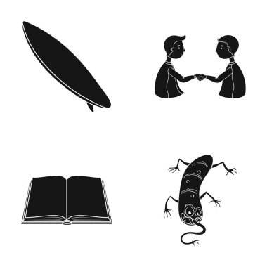 enfeksiyon, önleme, hijyen ve diğer web simge siyah stil içinde. çalışma, mikroplar, kir simgeler kümesi koleksiyonu.