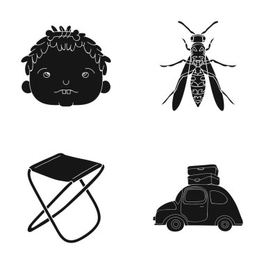 gezi, tatil, Tarih ve siyah style.transportation, bavul, diğer web simge simgeler kümesi koleksiyonundaki seyahat.