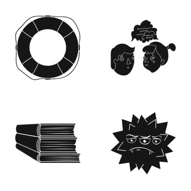 sırtlan, turizm, tıp ve diğer web simge siyah stil., enfeksiyon, hastalık, hastane simgeler kümesi koleksiyonundaki.