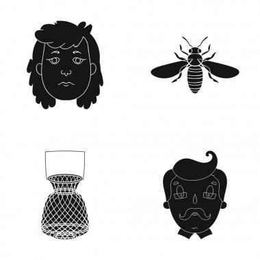 öğretmen, doğa, Tarih ve diğer web simge siyah style.glasses, bıyık, büyükbaba, küme koleksiyon simgeler.