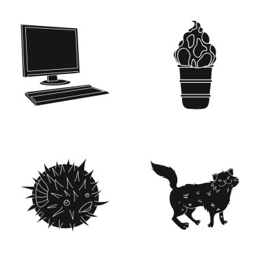 yün, bakım, kafe ve diğer web simge siyah style.take, kedi, hayvan, küme koleksiyon simgeler.