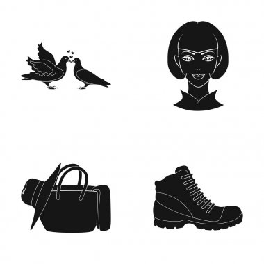 Salon, kozmetik, kutlama ve diğer web simge siyah style.shoes, atelier, Kuaför, küme koleksiyon simgeler.