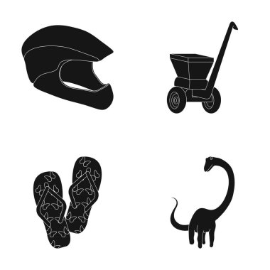 doğa, spor, Tarih ve diğer web simge siyah style.rubber, ancientdinosaurs, hayvan, küme koleksiyon simgeler.