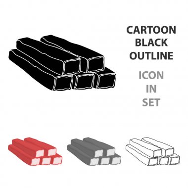 Yengeç simgesi beyaz arka plan üzerinde izole karikatür tarzı yapışır. Etler sembol stok vektör çizim