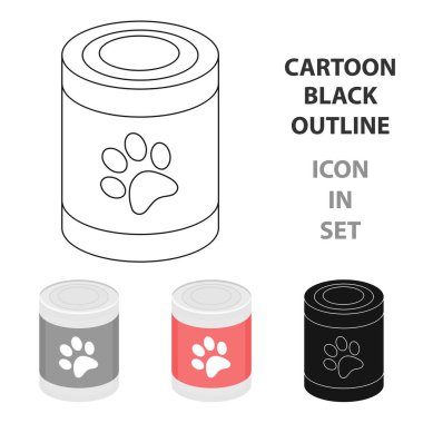 Köpek Gıda vektör simge karikatür tarzı web için