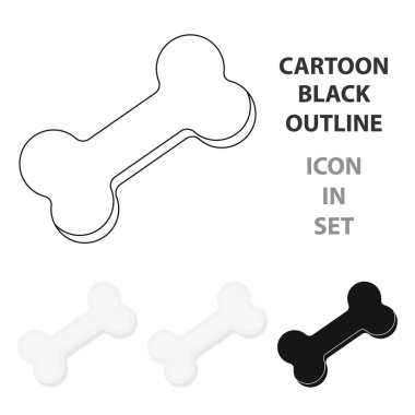 Kemik vektör simge karikatür tarzı web için