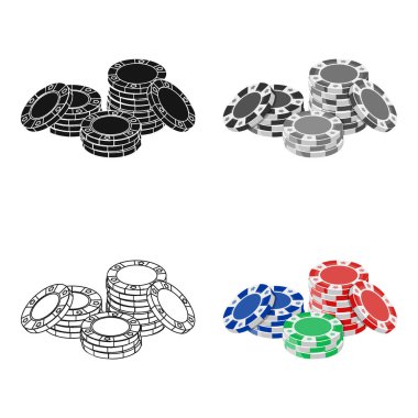 Çip, karikatür tarzı tek simge. Çip, vektör simge stok çizim web.