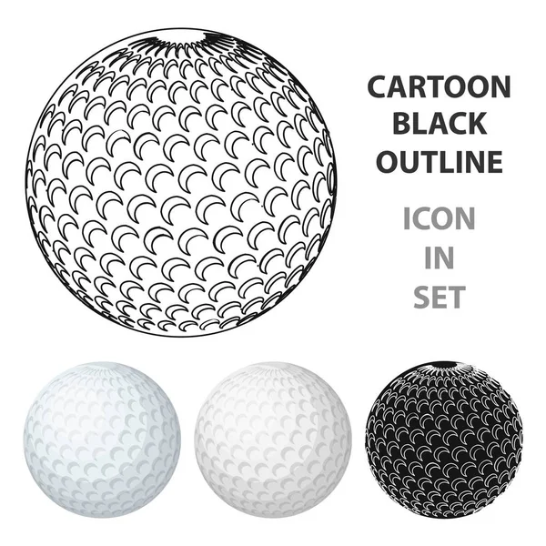 Golf topu. Golf Kulübü tek kutsal kişilerin resmi içinde karikatür tarzı vektör simge stok çizim web.