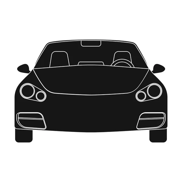 Autó egyetlen ikonjára fekete stílus design. Autó karbantartás állomás vektor szimbólum stock illusztráció web. — Stock Vector