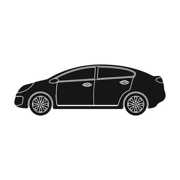 Voiture icône unique dans le style noir pour la conception.Voiture station d'entretien vectoriel symbole illustration web stock . — Image vectorielle