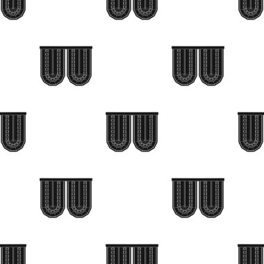 Korniş tek simge siyah stil içinde. Korniş, vektör simge stok çizim web.