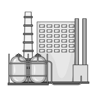 Tek simge tek renkli bir tarzda bitki. Bitki, vektör simge stok çizim web.