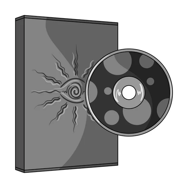 Juego de disco único icono en estilo monocromo para diseño. estación de mantenimiento del coche vector símbolo stock web ilustración . — Vector de stock