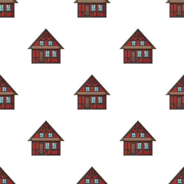 House, single icon in cartoon style.House, vector symbol stock illustration web. — Stock Vector