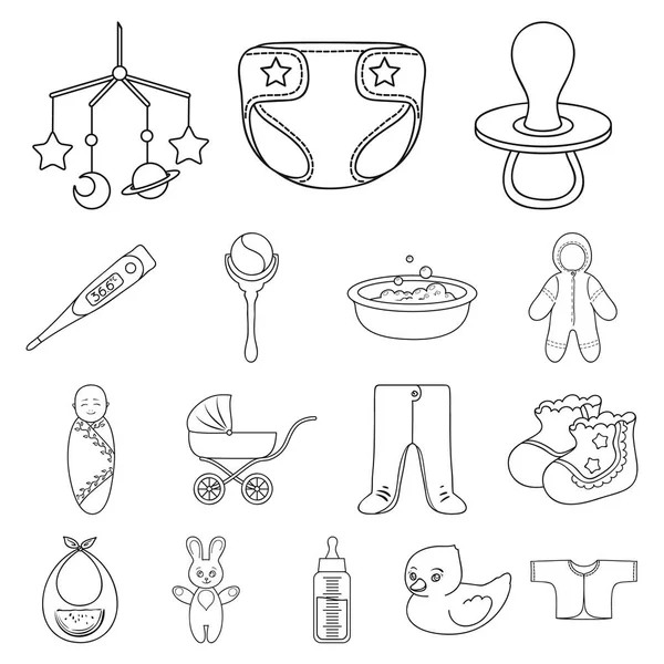 Ensemble D Icones Pour Bebes Style Dessin Anime Image Vectorielle Par Ylivdesign C Illustration
