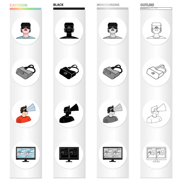 Real, progress, technique and other web icon in cartoon style. Image, technology, virtual, icons in set collection. — Stock Vector