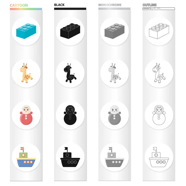 Ricreazione, cura, giochi e altre icone web in stile cartone animato.Acqua, bandiera, intrattenimento, icone in collezione set . — Vettoriale Stock