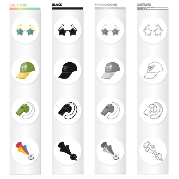 Attributi, simboli, sport e altre icone web in stile cartone animato. Olimpiadi, realizzazioni, icone delle vincite nella collezione set . — Vettoriale Stock