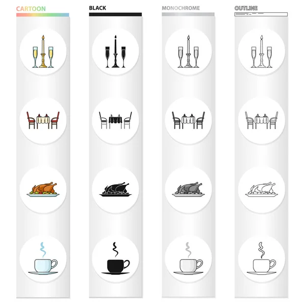 Tea, liquid, restaurant and other web icon in cartoon style.Refreshment, cup, coffee, icons in set collection. — Stock Vector