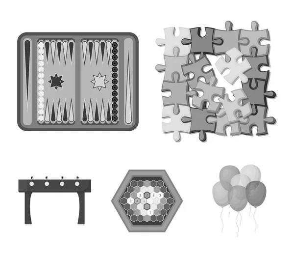 Gioco da tavolo icone monocromatiche nella collezione set per il design. Gioco e intrattenimento vettoriale simbolo stock web illustrazione . — Vettoriale Stock