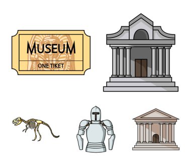 Resim, lahit Firavun, telsiz, taç. Müzesi toplama simgeler karikatür tarzı vektör simge stok çizim web içinde ayarla..