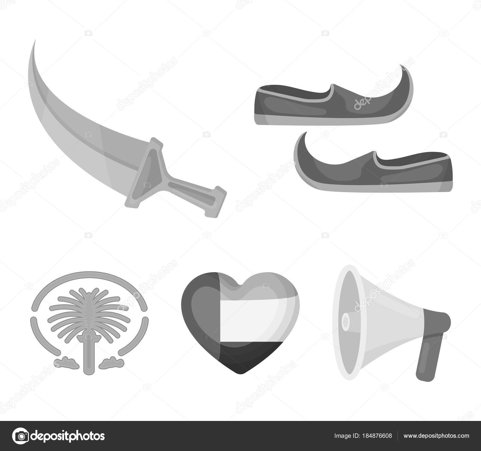 東靴 短剣 エミレーツ 心パーム Jumeirah Arab 首長国連邦モノクロ スタイル ベクトル シンボル ストック イラスト Web でコレクションのアイコンを設定 ストックベクター C Pandavector