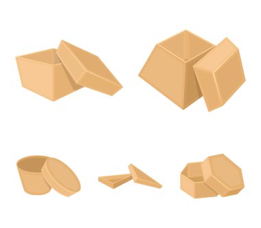 Dava, kabuk, çerçeve ve diğer web simgesi karikatür tarzı. Kutusu, konteyner, paket, küme koleksiyon simgeler.