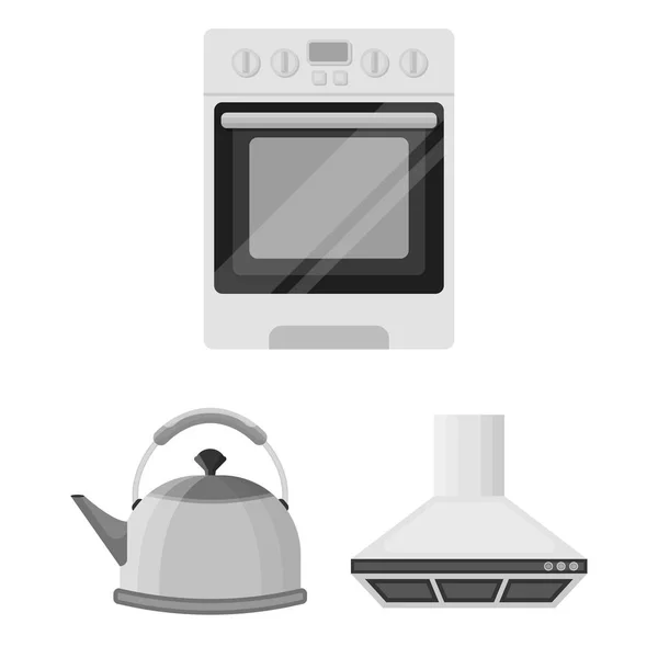 Equipement de cuisine icônes monochromes dans la collection ensemble pour le design. Cuisine et accessoires symbole vectoriel stock web illustration . — Image vectorielle