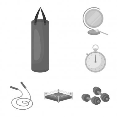 Doğa sporları tek renkli simgeler set koleksiyonu tasarım için boks. Sembol stok web illüstrasyon vektör boksör ve öznitelikleri.