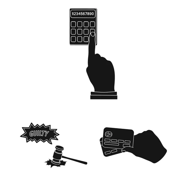 E-commerce und business black icons in set collection for design. Kauf und Verkauf von Vektor-Symbol Aktien Web-Illustration. — Stockvektor
